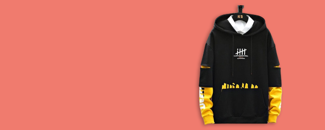 Stylish Color Combined Hoodie